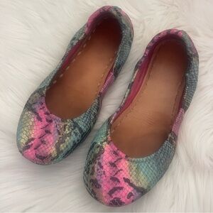 Electric Snake Tieks Flats Size 9